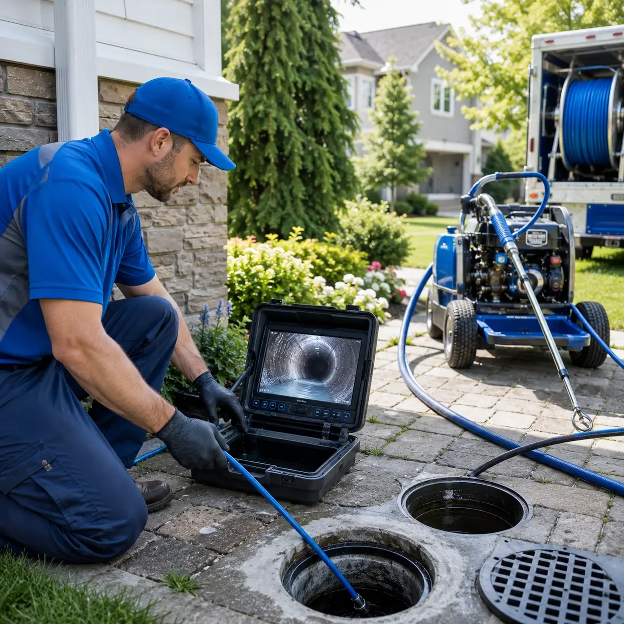 Outdoor drain cleaning professionals serving Honey Grove, PA