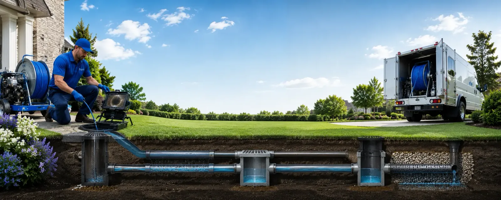 Outdoor drain cleaning information for Honey Grove, PA
